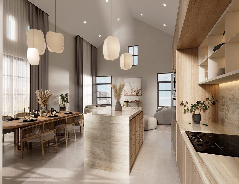 Seamless Function open-plan kitchen and dining